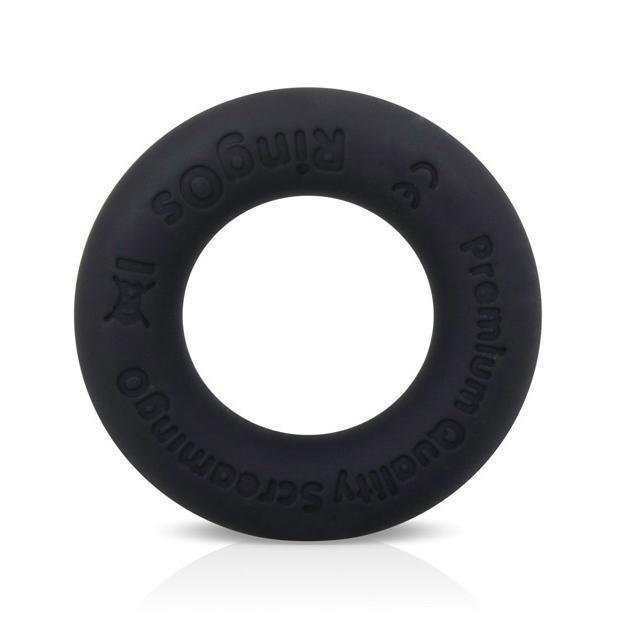 TheScreamingO - RingO Ritz Soft Silicone Cock Ring (Black) -  Silicone Cock Ring (Non Vibration)  Durio.sg