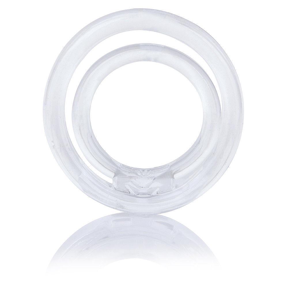 TheScreamingO - RingO2 Rubber Cock Ring with Ball Sling (Clear) -  Rubber Cock Ring (Non Vibration)  Durio.sg