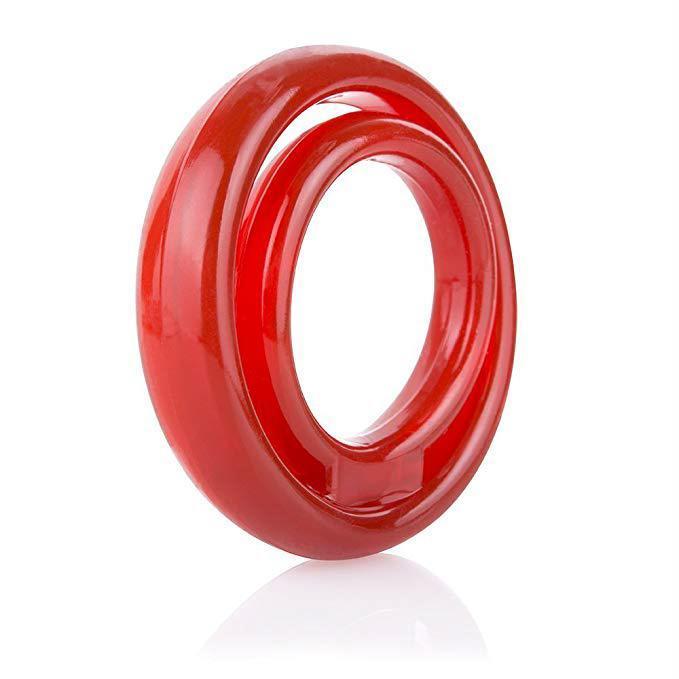 TheScreamingO - RingO2 Rubber Cock Ring with Ball Sling (Red) -  Rubber Cock Ring (Non Vibration)  Durio.sg