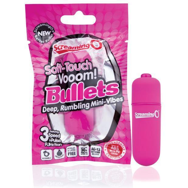 TheScreamingO - Soft Touch Vooom Mini Bullet Vibrator (Pink) -  Bullet (Vibration) Non Rechargeable  Durio.sg