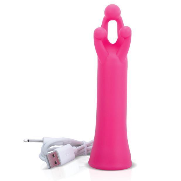 TheScreamingO - Tri-it Triple Contact Vibrating Clit Massager (Pink) -  Clit Massager (Vibration) Rechargeable  Durio.sg