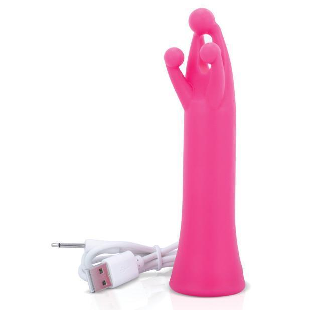 TheScreamingO - Tri-it Triple Contact Vibrating Clit Massager (Pink) -  Clit Massager (Vibration) Rechargeable  Durio.sg