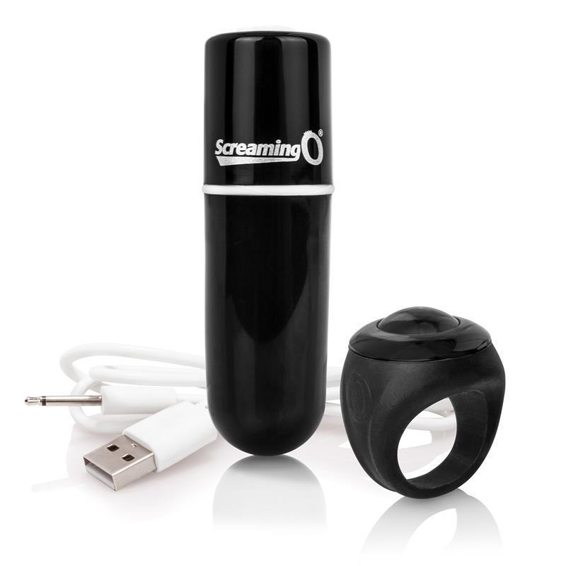 TheScreamingO - Vooom Rechargeable Remote Control Mini Vibe (Black) -  Bullet (Vibration) Rechargeable  Durio.sg