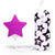 Tokidoki - Silicone Star Clitoral Vibrator (Purple) -  Clit Massager (Vibration) Non Rechargeable  Durio.sg