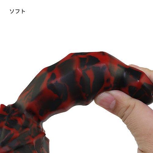 Tomax - Dark Dragon Slim Regular Silicone Dildo (Evil Red) -  Non Realistic Dildo w/o suction cup (Non Vibration)  Durio.sg