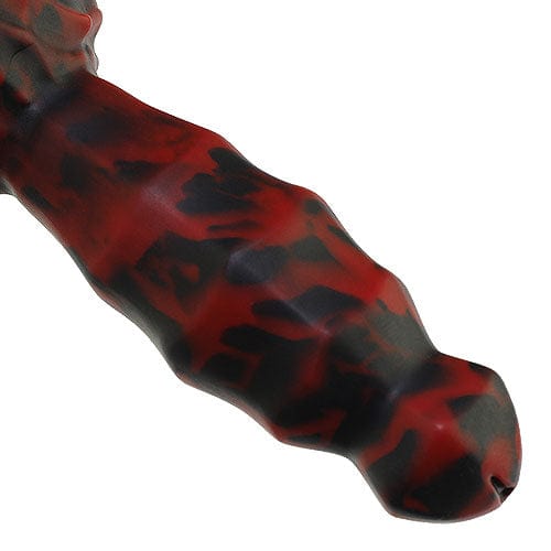 Tomax - Dark Dragon Slim Regular Silicone Dildo (Evil Red) -  Non Realistic Dildo w/o suction cup (Non Vibration)  Durio.sg