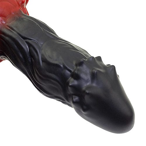 Tomax - Fire Dragon Regular Silicone Dildo (Black) -  Non Realistic Dildo w/o suction cup (Non Vibration)  Durio.sg