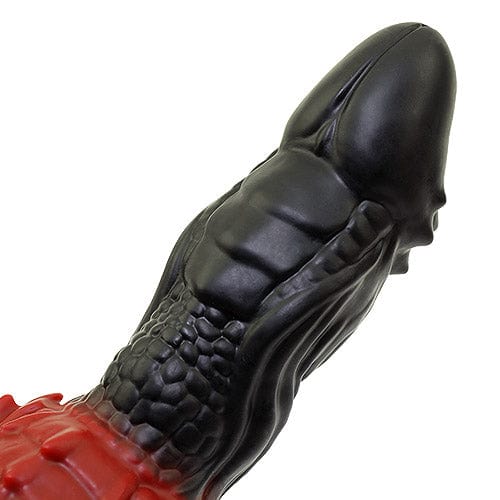 Tomax - Fire Dragon Regular Silicone Dildo (Black) -  Non Realistic Dildo w/o suction cup (Non Vibration)  Durio.sg
