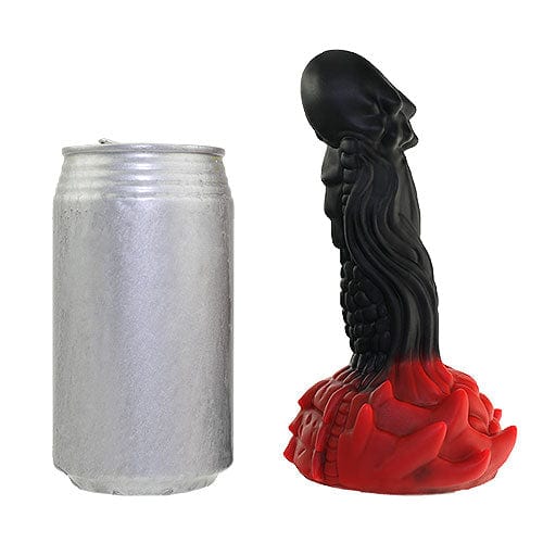 Tomax - Fire Dragon Slim Regular Silicone Dildo (Black) -  Non Realistic Dildo w/o suction cup (Non Vibration)  Durio.sg