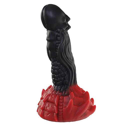 Tomax - Fire Dragon Slim Regular Silicone Dildo (Black) -  Non Realistic Dildo w/o suction cup (Non Vibration)  Durio.sg