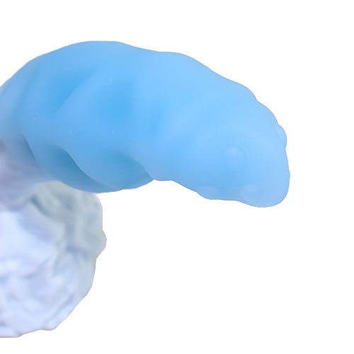 Tomax - Ice Dragon Slim Regular Silicone Dildo (Ice Blue) -  Non Realistic Dildo w/o suction cup (Non Vibration)  Durio.sg