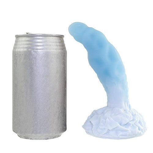 Tomax - Ice Dragon Slim Regular Silicone Dildo (Ice Blue) -  Non Realistic Dildo w/o suction cup (Non Vibration)  Durio.sg