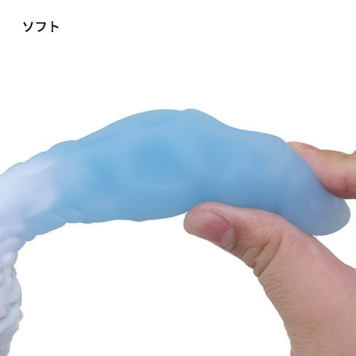 Tomax - Ice Dragon Slim Regular Silicone Dildo (Ice Blue) -  Non Realistic Dildo w/o suction cup (Non Vibration)  Durio.sg
