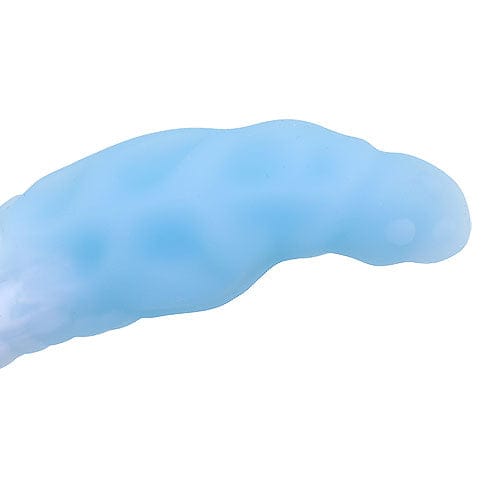 Tomax - Ice Dragon Slim Regular Silicone Dildo (Ice Blue) -  Non Realistic Dildo w/o suction cup (Non Vibration)  Durio.sg