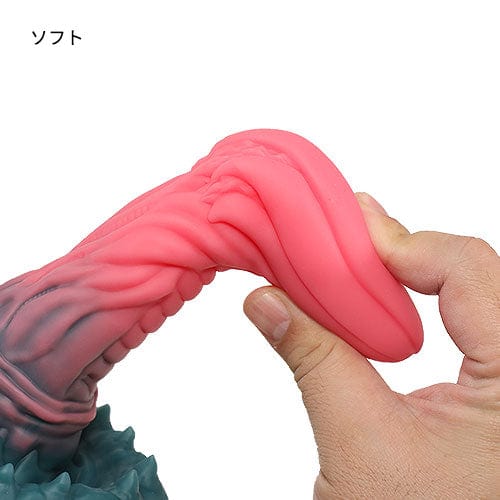 Tomax - Mimic Dragon Predator Regular Silicone Dildo (Pink) -  Non Realistic Dildo w/o suction cup (Non Vibration)  Durio.sg