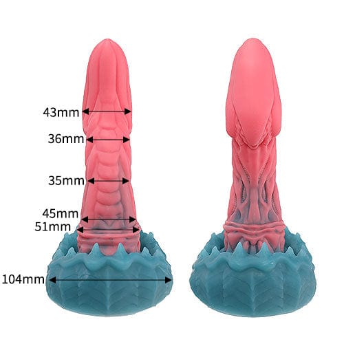 Tomax - Mimic Dragon Predator Regular Silicone Dildo (Pink) -  Non Realistic Dildo w/o suction cup (Non Vibration)  Durio.sg