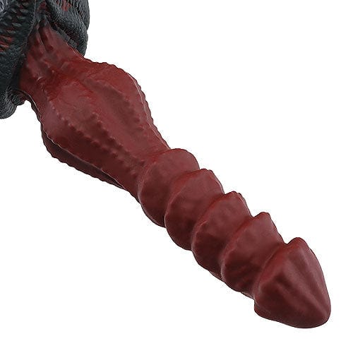 Tomax - Roaring Dragon Regular Silicone Dildo (Wild Red) -  Non Realistic Dildo w/o suction cup (Non Vibration)  Durio.sg