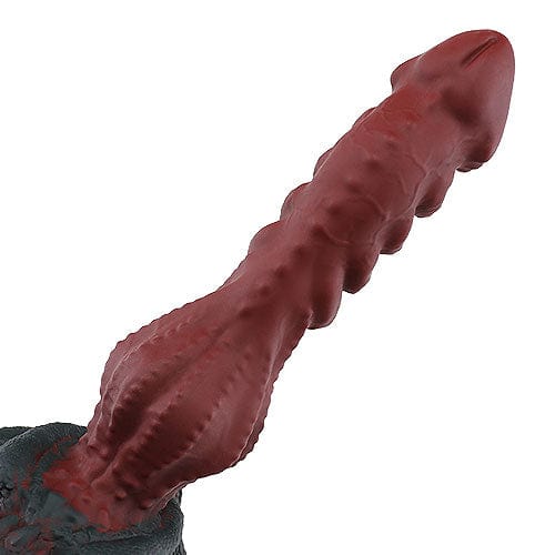 Tomax - Roaring Dragon Regular Silicone Dildo (Wild Red) -  Non Realistic Dildo w/o suction cup (Non Vibration)  Durio.sg
