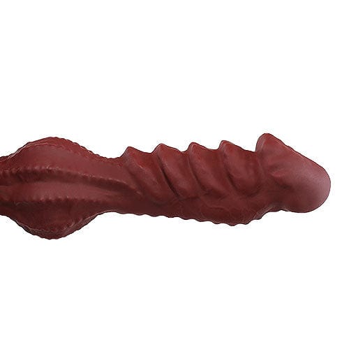Tomax - Roaring Dragon Regular Silicone Dildo (Wild Red) -  Non Realistic Dildo w/o suction cup (Non Vibration)  Durio.sg