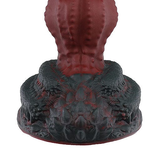 Tomax - Roaring Dragon Regular Silicone Dildo (Wild Red) -  Non Realistic Dildo w/o suction cup (Non Vibration)  Durio.sg