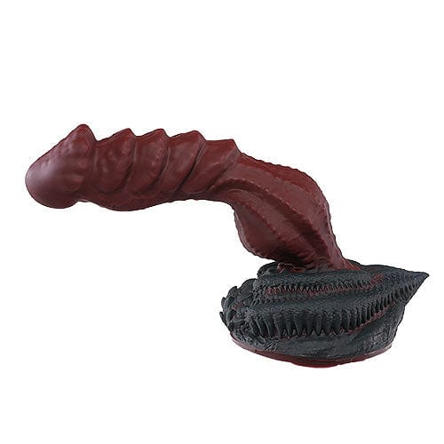 Tomax - Roaring Dragon Regular Silicone Dildo (Wild Red) -  Non Realistic Dildo w/o suction cup (Non Vibration)  Durio.sg