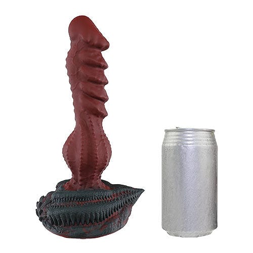 Tomax - Roaring Dragon Regular Silicone Dildo (Wild Red) -  Non Realistic Dildo w/o suction cup (Non Vibration)  Durio.sg