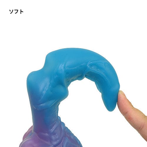 Tomax - Water Dragon Regular Silicone Dildo (Deep Blue) -  Non Realistic Dildo w/o suction cup (Non Vibration)  Durio.sg