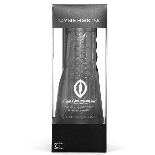 Topco - CyberSkin Release Vibrating Deep Pussy Stroker (Clear) -  Masturbator Vagina (Non Vibration)  Durio.sg