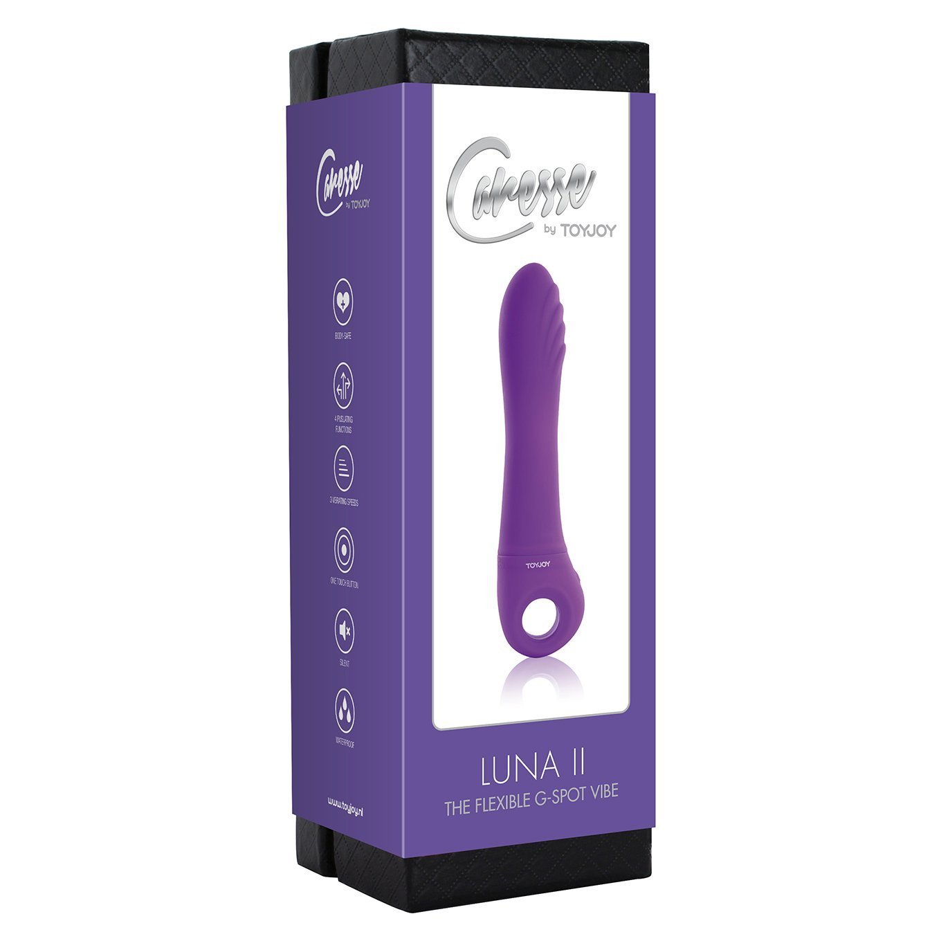 ToyJoy - Caresse Luna II Flexible G-spot Vibrator (Purple) -  G Spot Dildo (Vibration) Non Rechargeable  Durio.sg