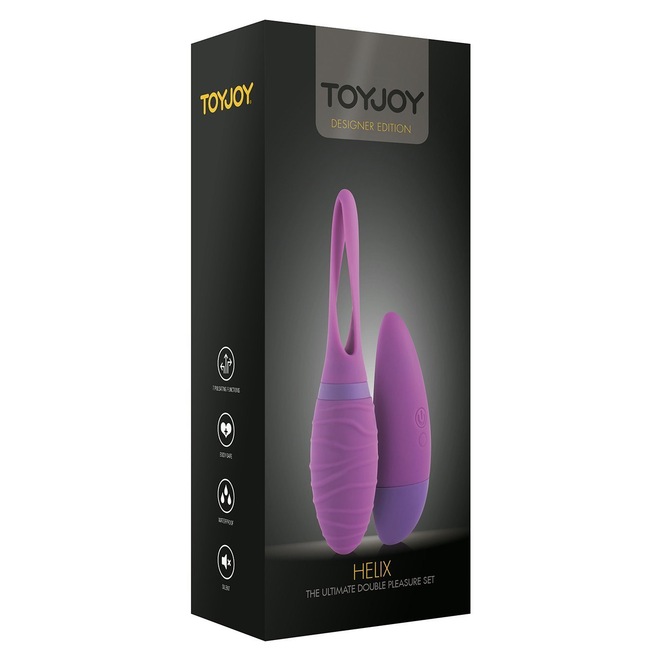 ToyJoy - Helix Remote Control Egg Vibrator (Purple) -  Wireless Remote Control Egg (Vibration) Non Rechargeable  Durio.sg