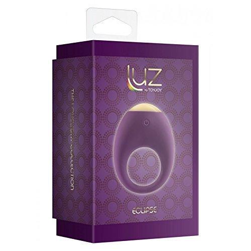 ToyJoy - Luz Eclipse Vibrating Cock Ring (Purple) -  Rubber Cock Ring (Vibration) Non Rechargeable  Durio.sg