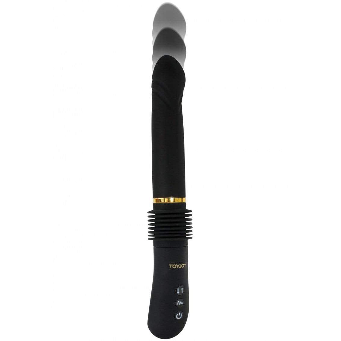 ToyJoy - Magnum Opus I Thrust in You Thruster Vibrator  (Black) -  Realistic Dildo w/o suction cup (Vibration) Rechargeable  Durio.sg