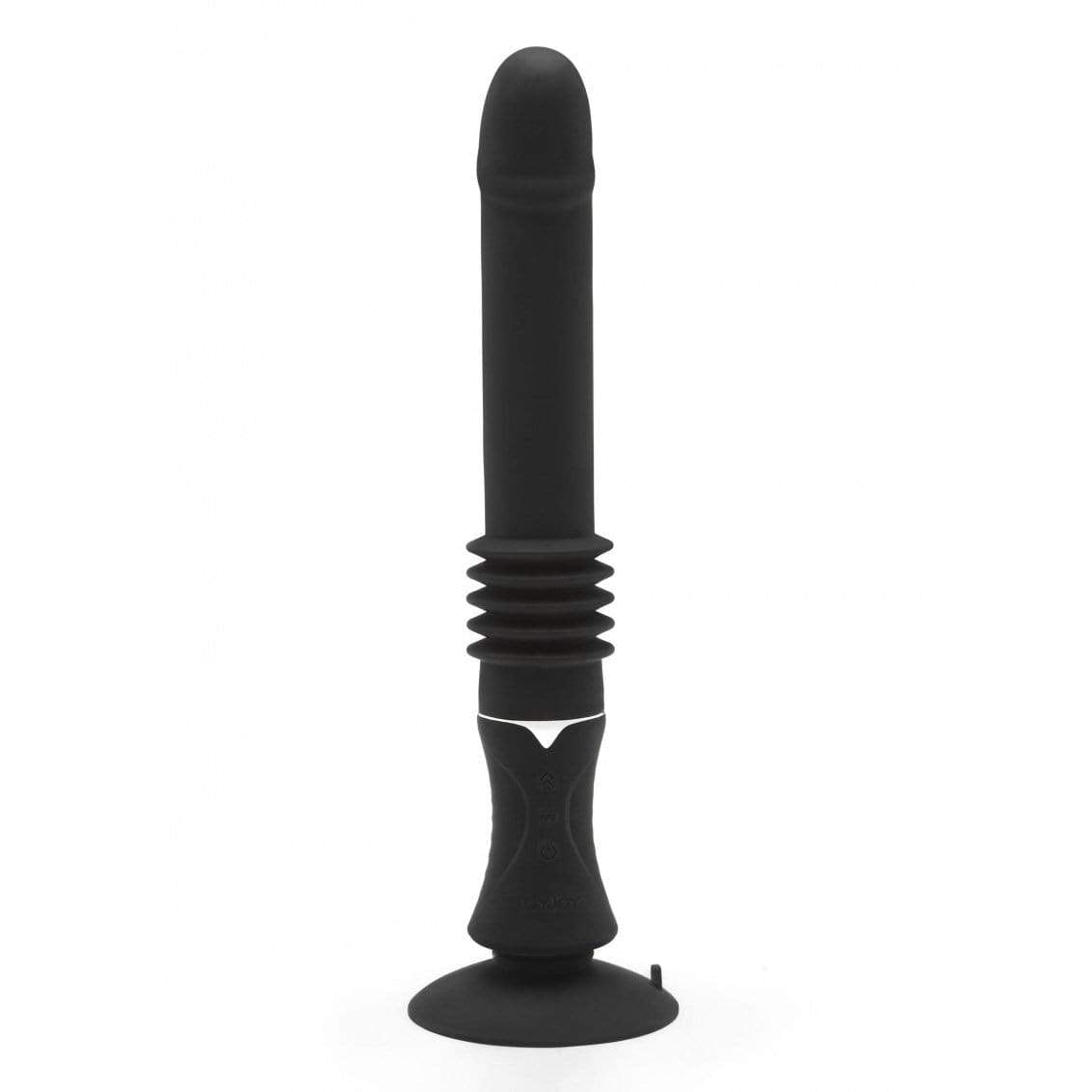 ToyJoy - Sexentials Majestic Thrusting Vibe Vibrator (Black) -  Non Realistic Dildo w/o suction cup (Vibration) Rechargeable  Durio.sg