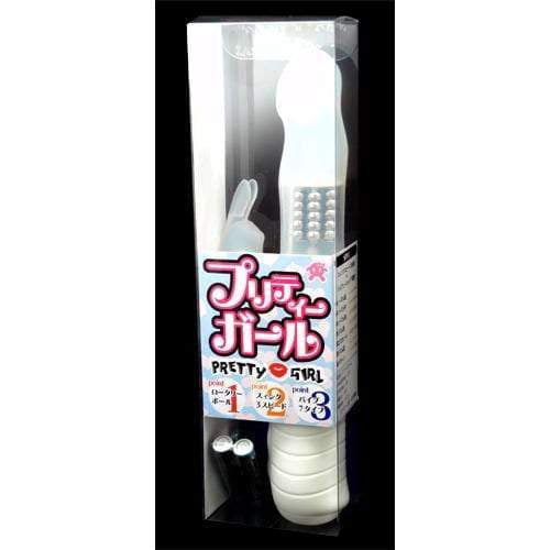 Toysheart - Pretty Girl Onahole (White) -  Rabbit Dildo (Vibration) Non Rechargeable  Durio.sg