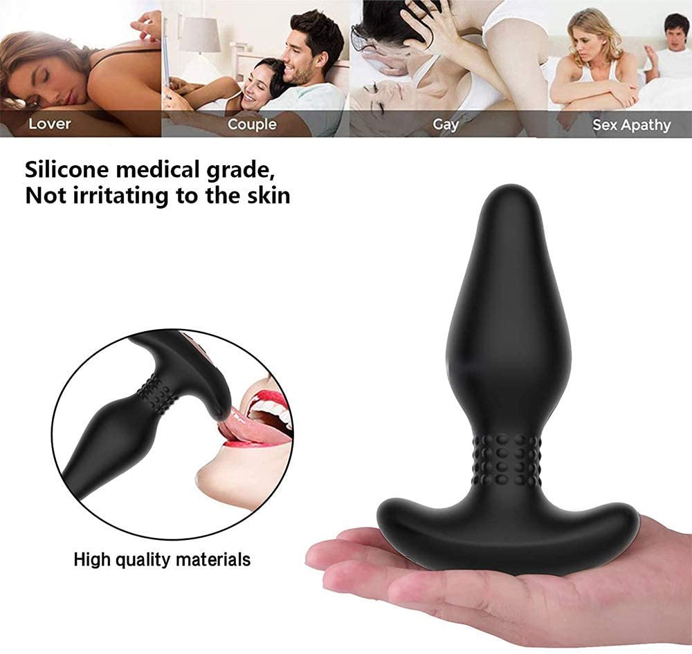 Tracy's Dog - Carl Anal Plug with Remote Control (Black) -  Remote Control Anal Plug (Vibration) Rechargeable  Durio.sg