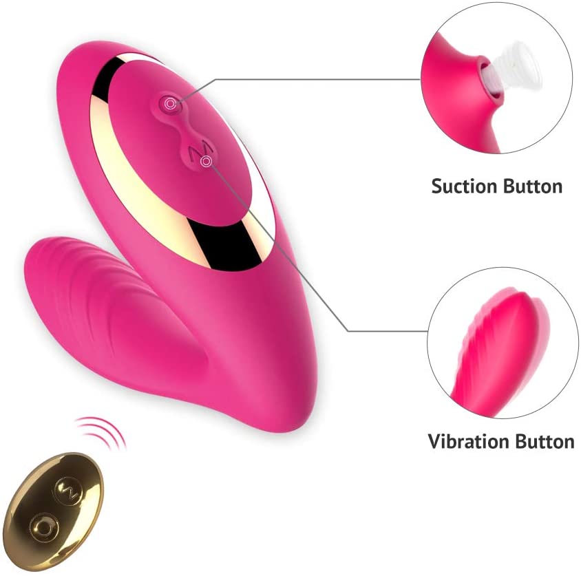 Tracy's Dog - Clitoral Air Stimulator Sucking Vibrator with Remote OG Pro 2 (Pink) -  Clit Massager (Vibration) Rechargeable  Durio.sg