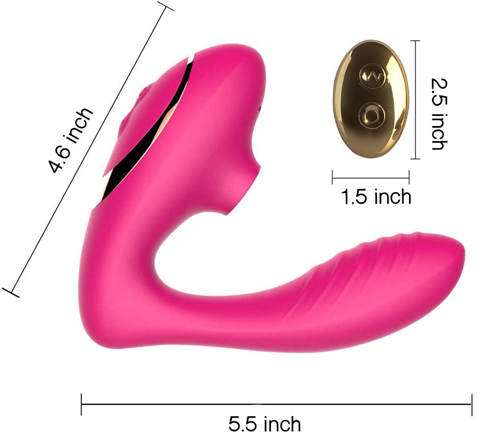 Tracy's Dog - Clitoral Air Stimulator Sucking Vibrator with Remote OG Pro 2 (Pink) -  Clit Massager (Vibration) Rechargeable  Durio.sg