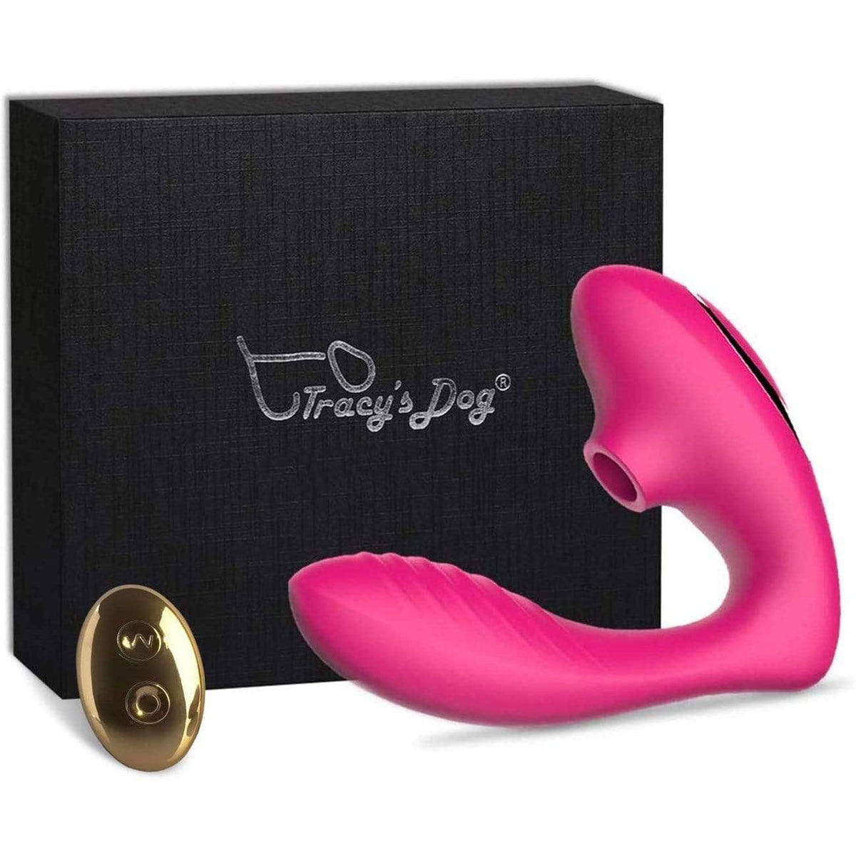 Tracy&#39;s Dog - Clitoral Air Stimulator Sucking Vibrator with Remote OG Pro 2 (Pink) -  Clit Massager (Vibration) Rechargeable  Durio.sg