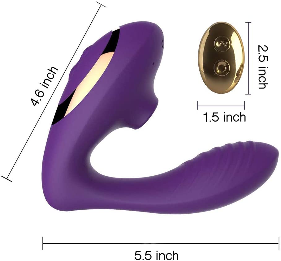 Tracy's Dog - Clitoral Air Stimulator Sucking Vibrator with Remote OG Pro 2 (Purple) -  Clit Massager (Vibration) Rechargeable  Durio.sg