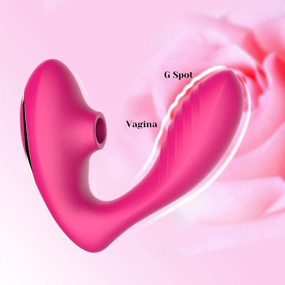 Tracy's Dog - Clitoral Sucking Vibrator (Pink) -  Clit Massager (Vibration) Rechargeable  Durio.sg