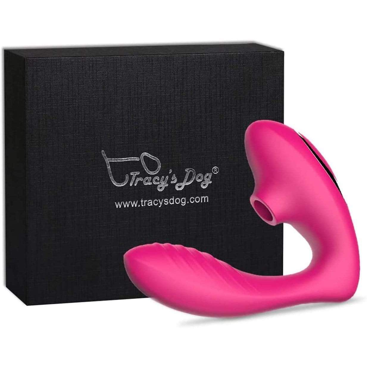 Tracy's Dog - Clitoral Sucking Vibrator (Pink) -  Clit Massager (Vibration) Rechargeable  Durio.sg