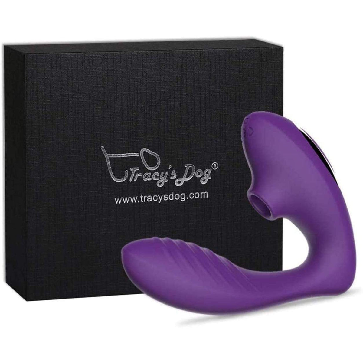Tracy&#39;s Dog - Clitoral Sucking Vibrator (Purple) -  Clit Massager (Vibration) Rechargeable  Durio.sg
