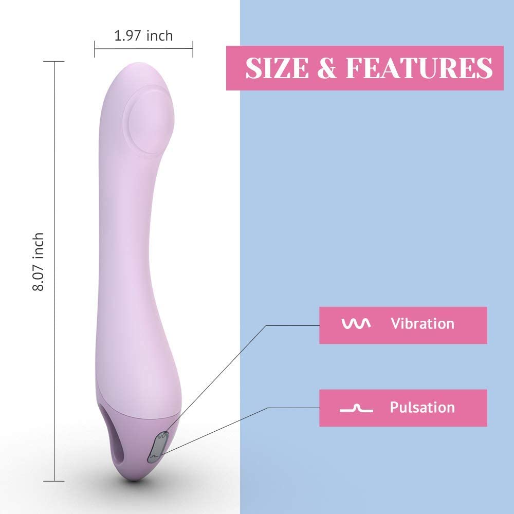 Tracy's Dog - Rechargeable G Spot Vibrator Pulsator (Purple) -  G Spot Dildo (Vibration) Rechargeable  Durio.sg