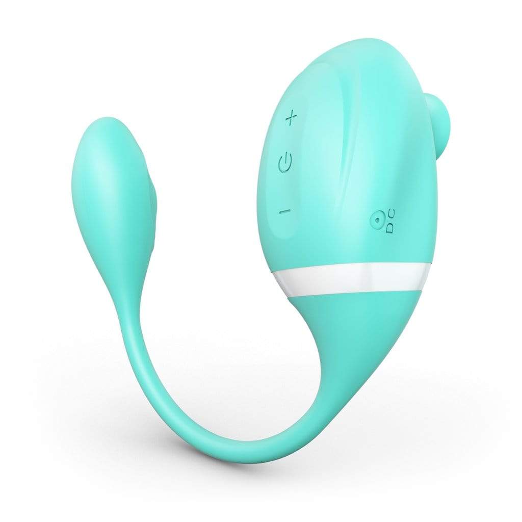 Tracy's Dog - Seahorse Clitoral Air Stimulator Sucking Dual Stimulator (Tiffany Blue) -  Clit Massager (Vibration) Rechargeable  Durio.sg