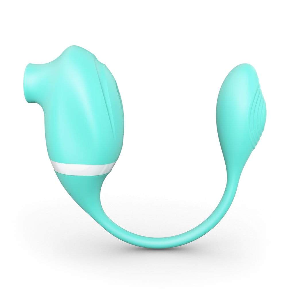 Tracy's Dog - Seahorse Clitoral Air Stimulator Sucking Dual Stimulator (Tiffany Blue) -  Clit Massager (Vibration) Rechargeable  Durio.sg