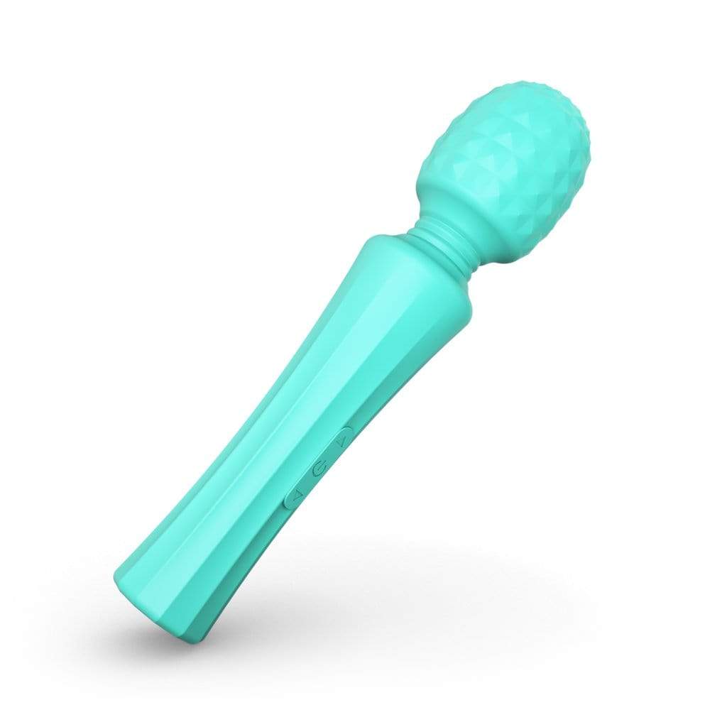 Tracy's Dog - Seaquake Silicone Bumps Wand Massager (Blue) -  Wand Massagers (Vibration) Rechargeable  Durio.sg