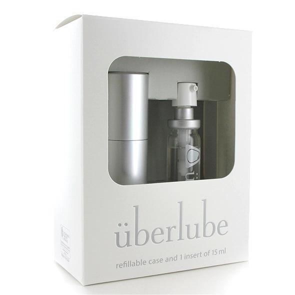 Uberlube - Silicone Lubricant Refillable Case 15ml (Silver) -  Lube (Silicone Based)  Durio.sg