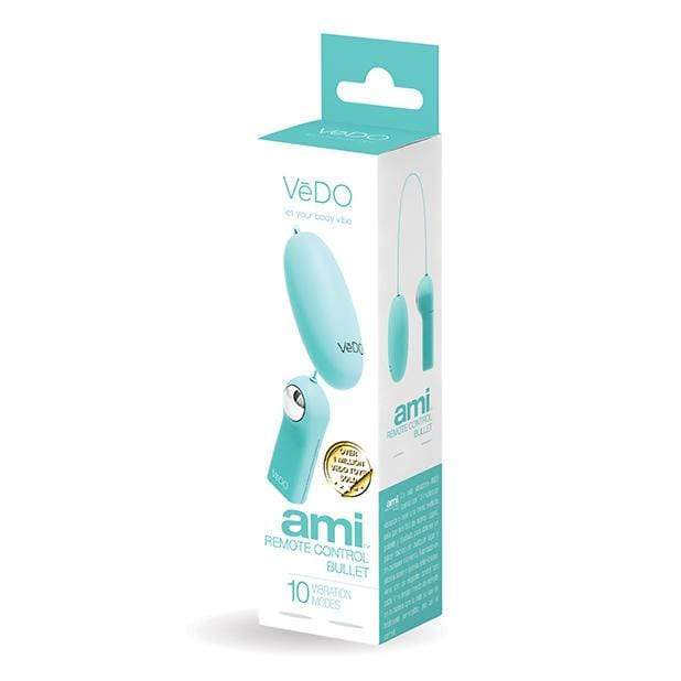 VeDO - Ami Remote Control Bullet Vibrator (Tease Me Turquoise) -  Wired Remote Control Egg (Vibration) Rechargeable  Durio.sg