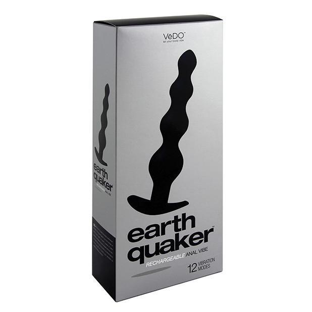 VeDO - Earth Quaker Anal Vibrating Butt Plug (Just Black) -  Anal Beads (Vibration) Rechargeable  Durio.sg