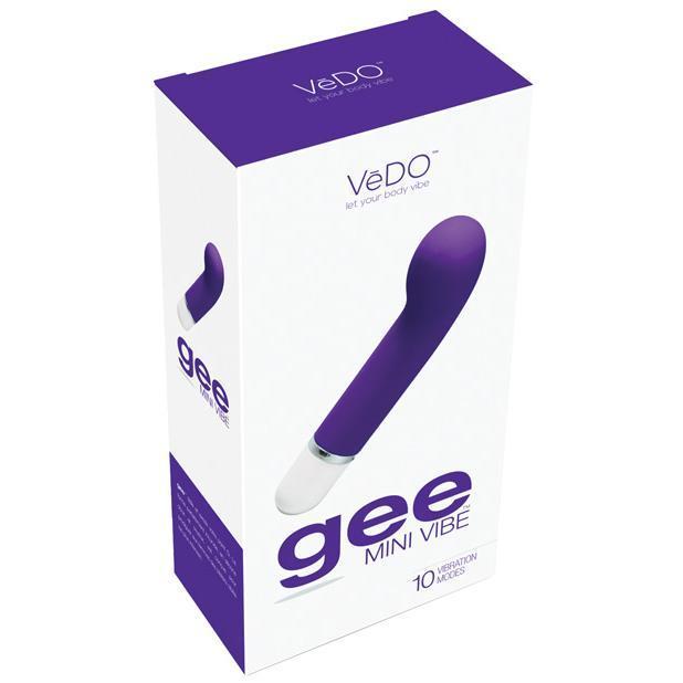 VeDO - Gee Mini G-Spot Vibrator (Into You Indigo) -  G Spot Dildo (Vibration) Non Rechargeable  Durio.sg